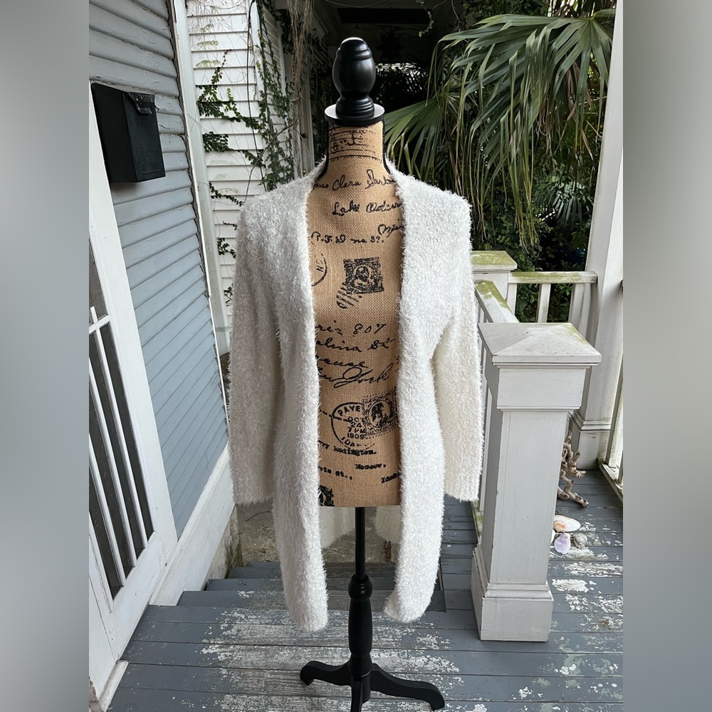 Chenille Snow Angel Cardigan